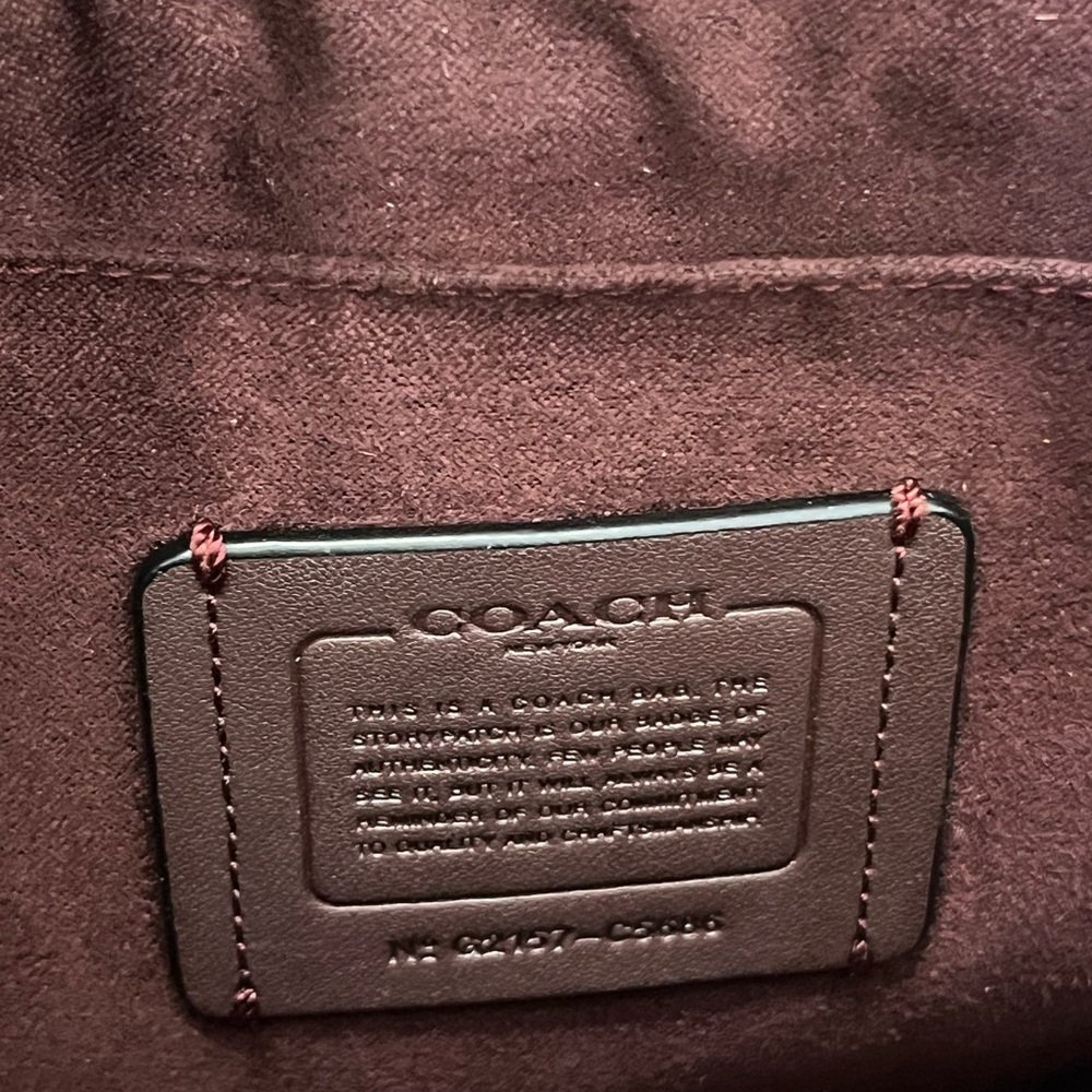 Coach Black Crossbody Saddle Bag with Metal Buckle - Picture 3 of 5